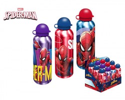 Spiderman Borraccia in alluminio da 500ml, fantasie assortite - 1pz