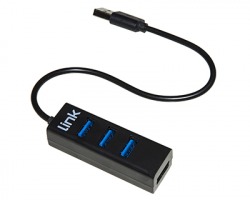 Hub a 4 porte USB 2.0 con cavo 15 cm