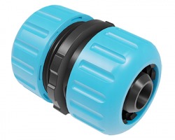 Attacco tubo/tubo 3/4" per irrigazione, colore azzurro