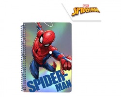 Spiderman Bloc notes spiralato a righe, formato A5 - 1pz