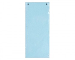 Exacompta 13415B Forever - Divisore orizzontale 2 fori, azzurro - f.to 10,5x24cm - 100pz