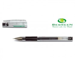 Pilot 040030 G-Tec C Penna roller gel ricaricabile nera con grip ergonomico, punta 0.4mm