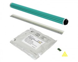 Konica Minolta Kit rigenerazione tamburo giallo compatibile (OPC, chip, lama, developer)