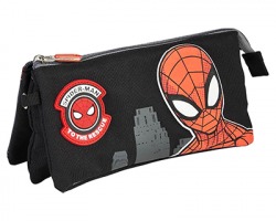 Spiderman Astuccio piatto/ Bustina con 3 cerniere, misura 22.5x11.5x2 cm