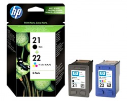 HP SD367AE Multipack inkjet nero + colore originale (21+22)