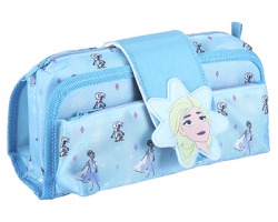 Disney Frozen Astuccio portacolori a 2 cerniere, misura 22x10cm