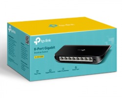 TP-LINK Switch 8 porte Gigabit 10/100/1000 Mbps, desktop, plastic case (TL-SG1008D)