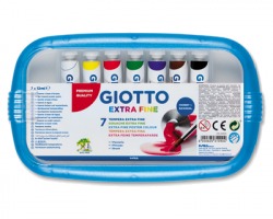 Fila Giotto 303000 Box 7 tubetti tempere Extra Fine assortiti 12ml