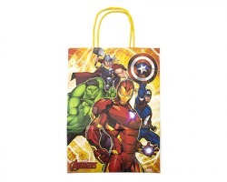 Avengers Sacchetto regalo con manico ritorto, misura 26x34x12 cm - 1pz