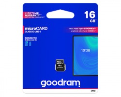 GOODRAM Micro SDHC 16GB Class 10 UHS I