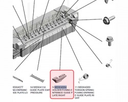 Ricoh M0964084 Holder: Fusing entrance guide plate:right originale