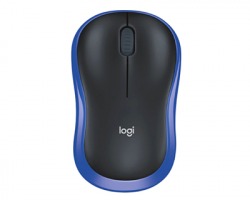 Logitech M185 Mouse wireless, colore blu (910-002236)