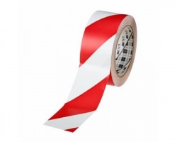 767I - Nastro per segnaletica 3M in vinile 50,8 mm x 33 m rosso/bianco