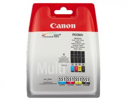 Canon CLI551 Multipack inkjet nero + colori originale (6509B008)