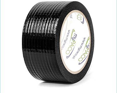 Nastro adesivo telato/rinforzato 48mm x 25m, colore nero - OFBA srl