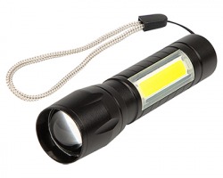 Torcia/pila ricaricabile LED USB XPE+COB